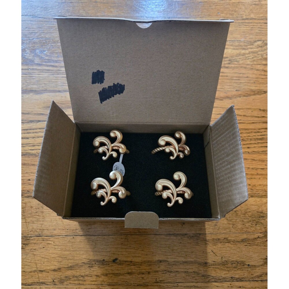 Vintage Princess House Set of 4 Marbella Knapkin Rings New #3479